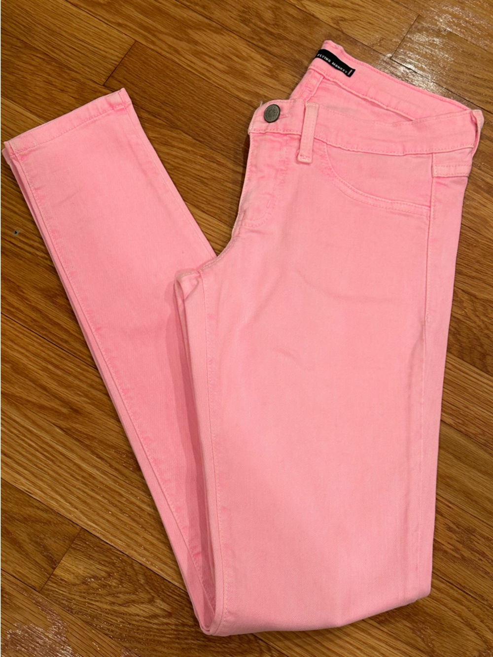 Flying Monkey Coral Pink Skinny Jeans Size 5